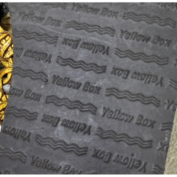 Yellow Box Brown Floral Woven Platform Thong Chunky Flip Flops Boho Y2K Size 8.5 - Picture 10 of 10